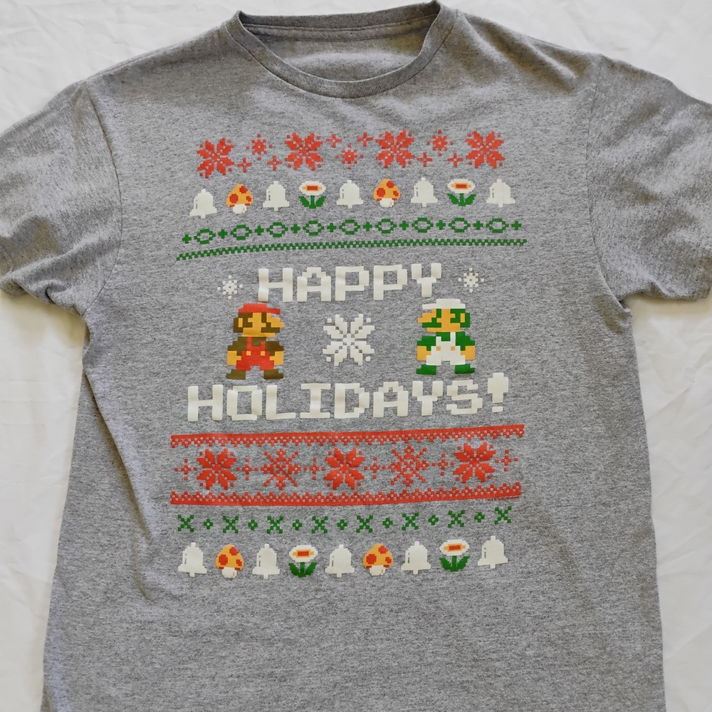 Nintendo Super Mario Bros And Luigi Unisex Size S Christmas Style Shirt